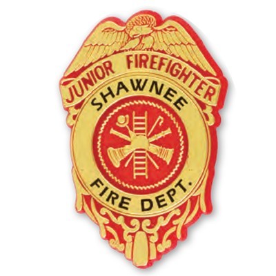 Junior Firefighter Stock Badge w/ Eagle