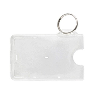 3.50" W x 2.13" H - Horizontal Rigid Card Holder (1 Color Imprint)