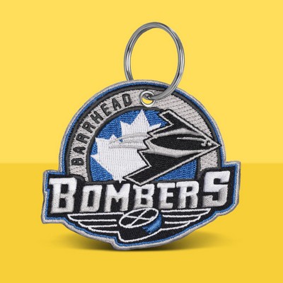 100% Embroidered Keychain- 1.5"