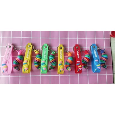Fidget Slug Toy with Key Chain