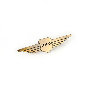 Custom Metal Pilot Wing Pin Badge