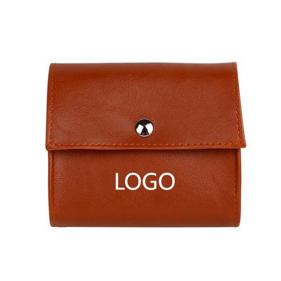 28-Compartment Weekly Pill Organizer in Leatherette Case