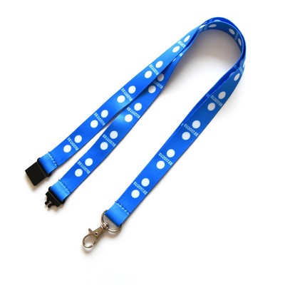 5/8" Full Color Lanyards With Safety Breakaway
