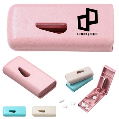 Portable Pill Cutter W/ Storage Compartment