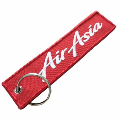 2-Sided Embroidery Fabric Flight Key Tag