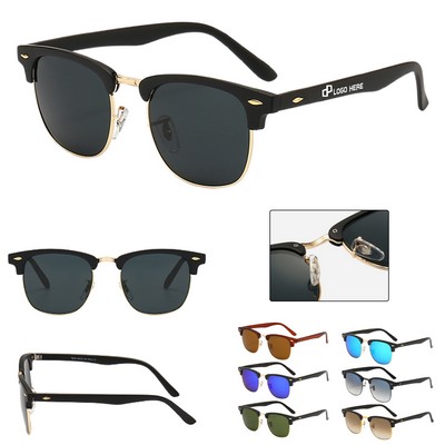 Semi-Rimless Polarized Sunglasses
