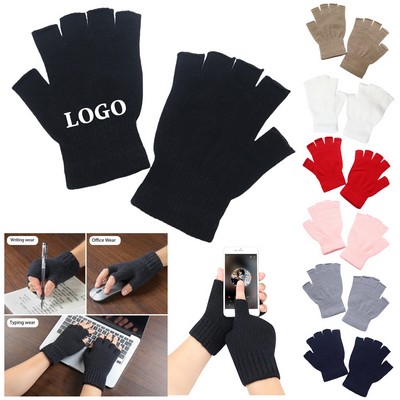 Fingerless Winter Gloves with Convertible Mittens