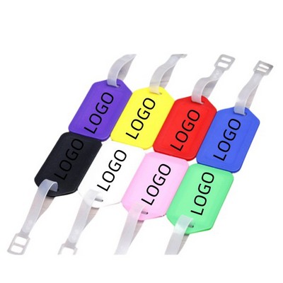 Plastic Luggage Identifier With Lanyard