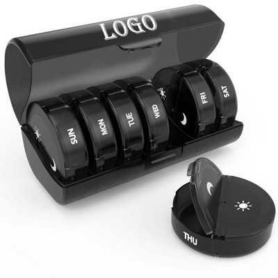 Weekly 2 Times a Day Pill Organizer