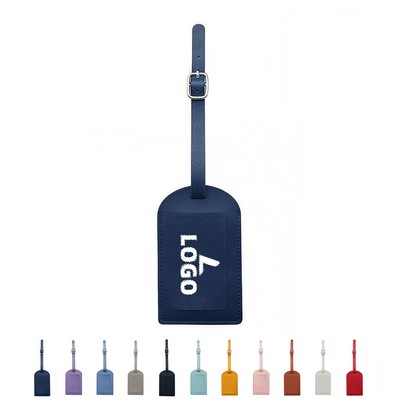 High-Quality Faux Leather Luggage Tag