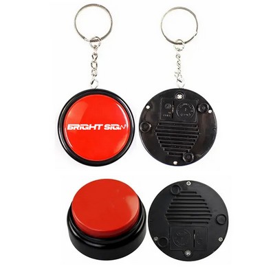 Talking Button Sound Recorder Keychain
