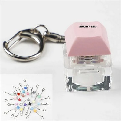 PBT Button Fidget Keychain