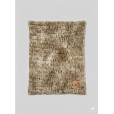 50"x60" Laser Engraved One Sided Custom Faux Rabbit Fur Blanket (630 GSM)