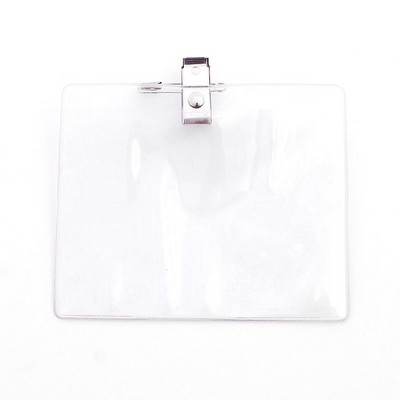 Holder - Horizontal - Convention - Clip: OUTER- 4.25" X 3.5" INSERT- 4" X 3"