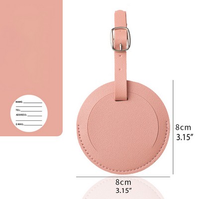 Customized Round Explorer Luggage & Bag Id Tag With Metal Buckle