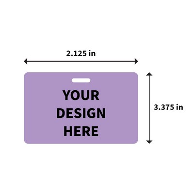 3.375" x 2.125" Rectangle Event Badge