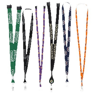 3/8" to 1" MicroWeave Silk Screen Lanyards