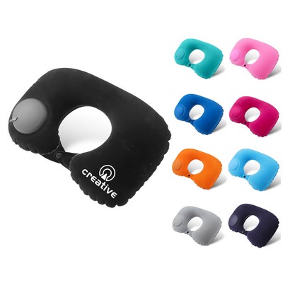 Inflatable U Shaped Travel Neck Pillow