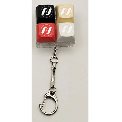 Four Key Keyboard Fidget Toy Keyboard Clicker Keychain