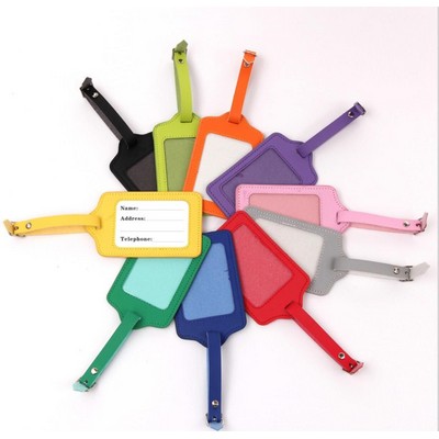 PU Leather Luggage Tag