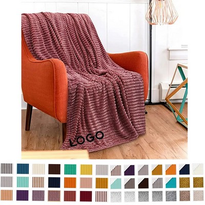 60" x 80" Fleece Throw Blanket