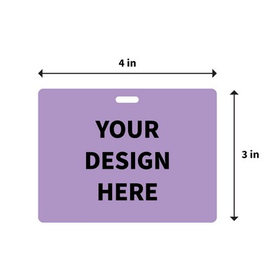 4" x 3" Horizontal Event Badge