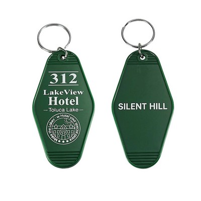 Vintage Rhombus Motel Hotel Key Tag