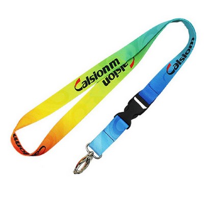 3/4" Double-Ended Lanyard w/Bulldog Clips (35.5"L, Full Loop)