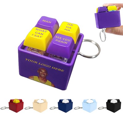 Custom Keyboard Voice Simulator Keychain